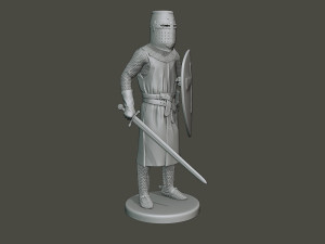 knight templar stand2 t1 Modello di stampa 3D