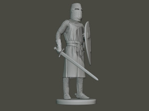knight templar stand2 t1 Modello di stampa 3D
