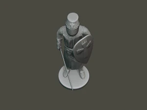 knight templar stand2 t1 3D Print Model