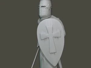 knight templar stand2 t1 3D Print Model