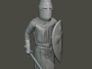 knight templar stand2 t1 Modello di stampa 3D