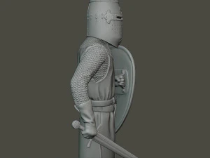 knight templar stand2 t1 3D Print Model