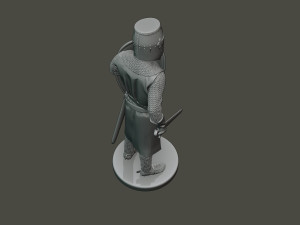 knight templar stand2 t1 Modello di stampa 3D