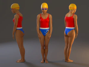swwimming pool female bcc 2130 001 3D Model