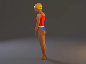 zwembad vrouwelijk bcc 2130 001 3D Model