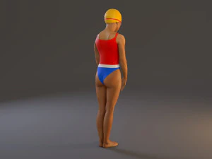zwembad vrouwelijk bcc 2130 001 3D Model