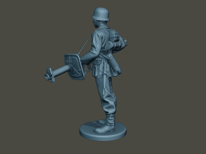 german soldier ww2 stand guard g4 Modelo de Impressão 3D