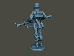 german soldier ww2 stand guard g4 Modelo de Impressão 3D