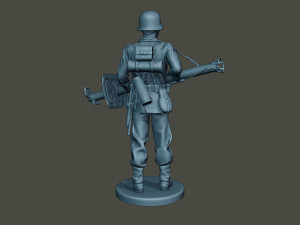 german soldier ww2 stand guard g4 Modelo de Impressão 3D