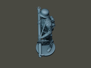 german soldier ww2 stand guard g4 Modelo de Impressão 3D
