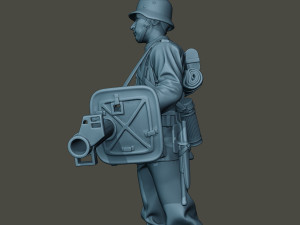 german soldier ww2 stand guard g4 Modelo de Impressão 3D