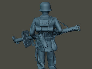 german soldier ww2 stand guard g4 Modelo de Impressão 3D