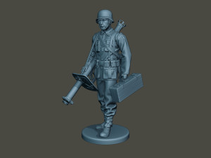 german soldier ww2 walk g4 3D Print Model
