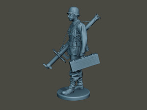 german soldier ww2 walk g4 3D Print Model