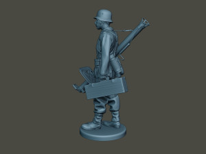 german soldier ww2 walk g4 3D Print Model