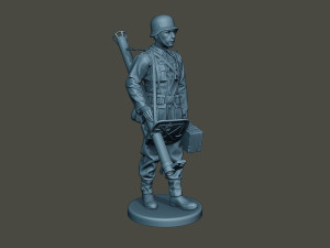 german soldier ww2 walk g4 3D Print Model