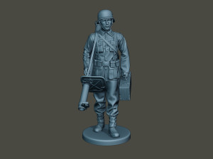 german soldier ww2 walk g4 3D Print Model