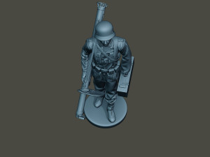 german soldier ww2 walk g4 3D Print Model