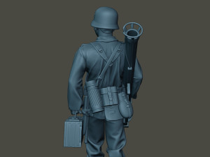 german soldier ww2 walk g4 3D Print Model