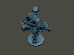 german soldier ww2 walk g4 3D Print Model