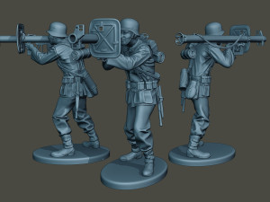 german soldier ww2 shoot stand g4 3D Print Model