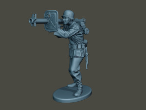 german soldier ww2 shoot stand g4 Modelo de impresión 3D