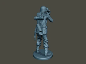 german soldier ww2 shoot stand g4 3D Print Model