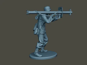 german soldier ww2 shoot stand g4 3D Print Model