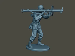 german soldier ww2 shoot stand g4 3D Print Model
