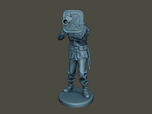 german soldier ww2 shoot stand g4 3D Print Model