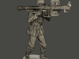 german soldier ww2 shoot stand g4 3D Print Model