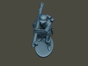 german soldier ww2 shoot stand g4 3D Print Model