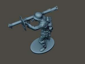german soldier ww2 shoot stand g4 Modelo de impresión 3D