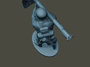 german soldier ww2 shoot stand g4 3D Print Model