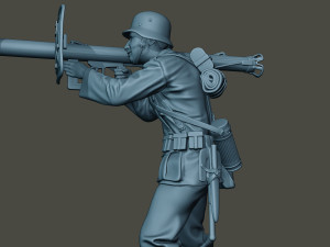 german soldier ww2 shoot stand g4 Modelo de impresión 3D
