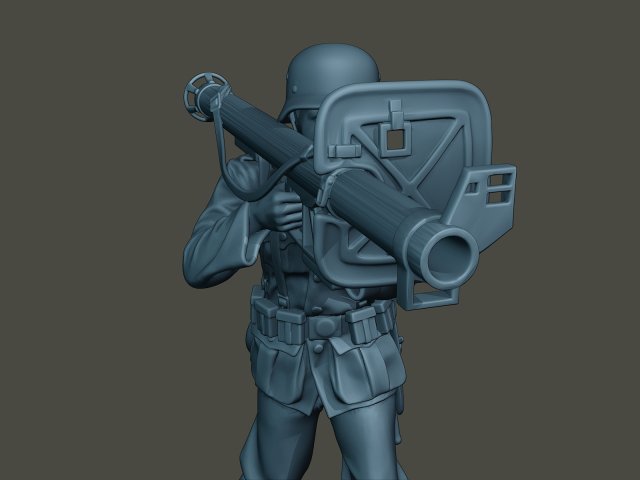 Download german soldier ww2 shoot stand g4 3D Model