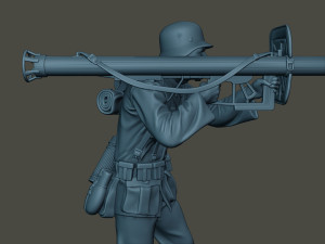 german soldier ww2 shoot stand g4 Modelo de impresión 3D
