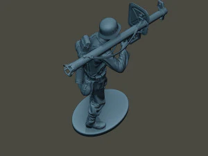 german soldier ww2 shoot stand g4 3D Print Model