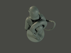 german soldier ww1 walk g5 Modelo de impresión 3D