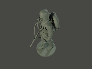 german soldier ww1 walk g5 Modelo de impresión 3D