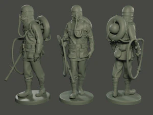 soldado alem&aacute;n ww1 caminar g5 Modelo de impresión 3D