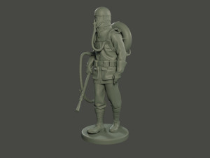 german soldier ww1 walk g5 Modelo de impresión 3D