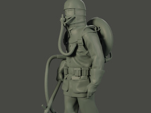 german soldier ww1 walk g5 Modelo de impresión 3D