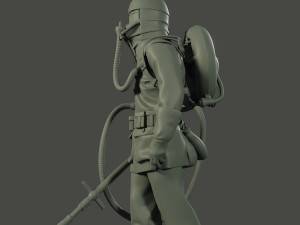 german soldier ww1 walk g5 Modelo de impresión 3D