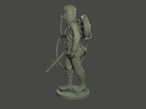 german soldier ww1 walk g5 Modelo de impresión 3D