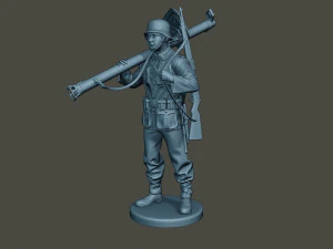 german soldier ww2 stand up g4 3D Print Model