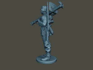 german soldier ww2 stand up g4 3D Print Model