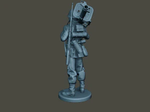 german soldier ww2 stand up g4 3D Print Model