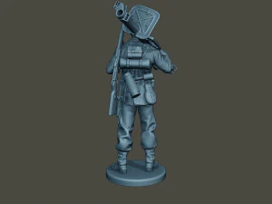 german soldier ww2 stand up g4 3D Print Model