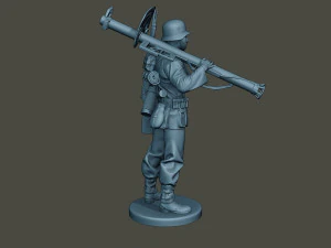 german soldier ww2 stand up g4 3D Print Model